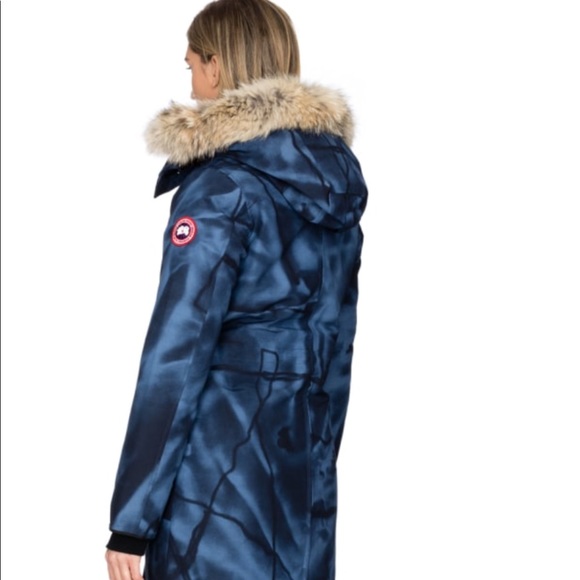 Canada Goose Rossclair Blue Camo Parka 